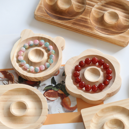 Wooden Jewelry Display Tray: Elegant Organizer for Rings, Earrings, Bracelets, and Accessories Boxes Lightweight